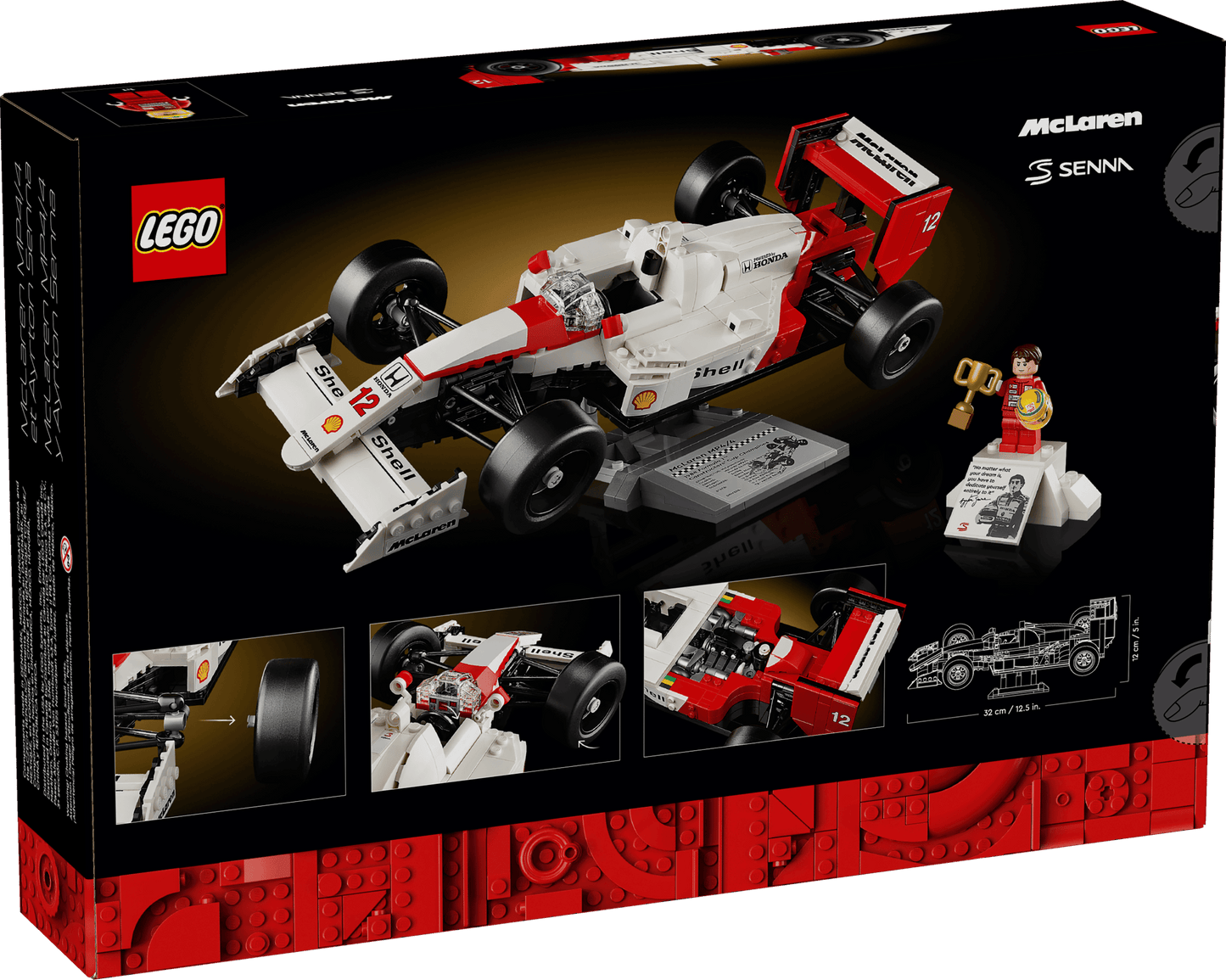 LEGO Icons McLaren MP4/4 & Ayrton Senna F1 Car