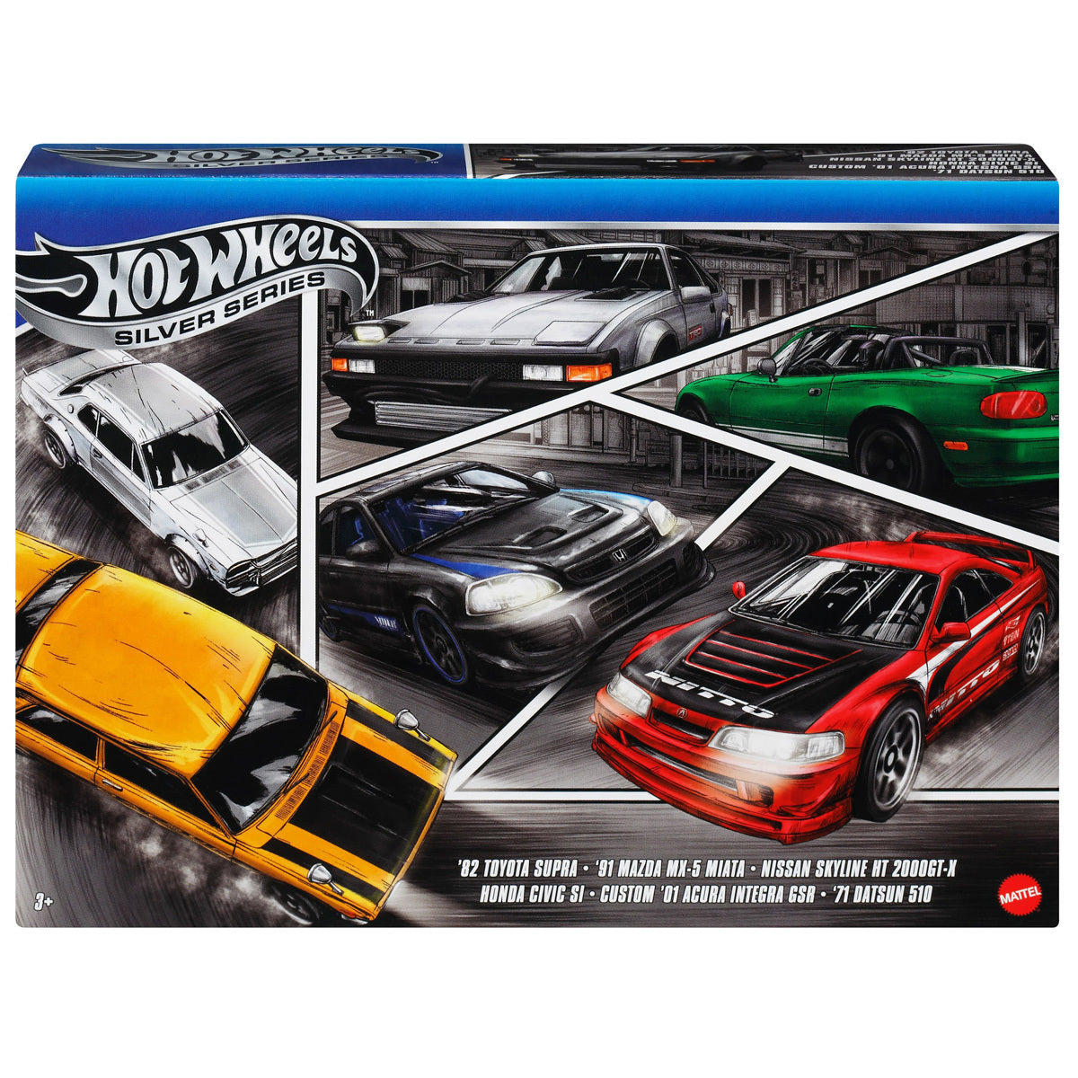Hot Wheels JDM Streets of Japan Vehicle 6 Pack