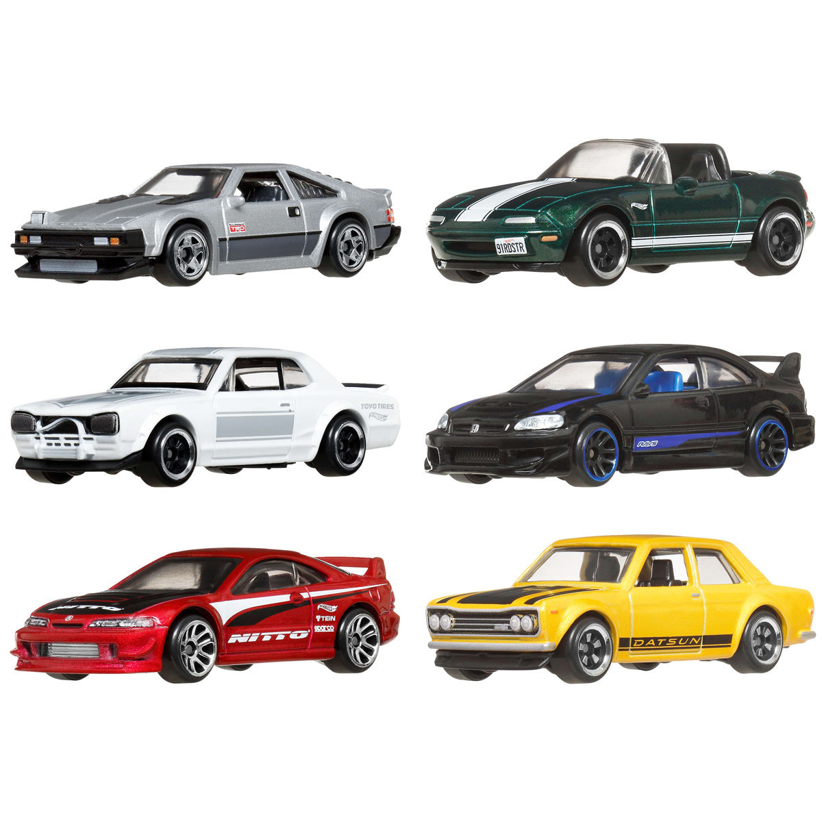 Hot Wheels JDM Streets of Japan Vehicle 6 Pack