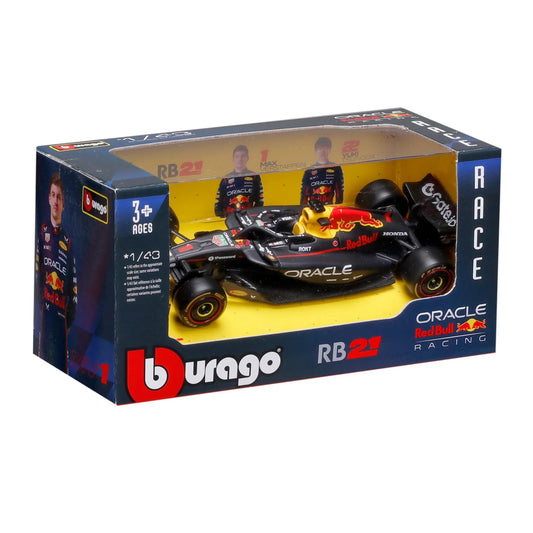 Bburago F1 Red Bull Racing RB21 2025 #1 Max Verstappen – 1:43 Scale Diecast Model with Official License