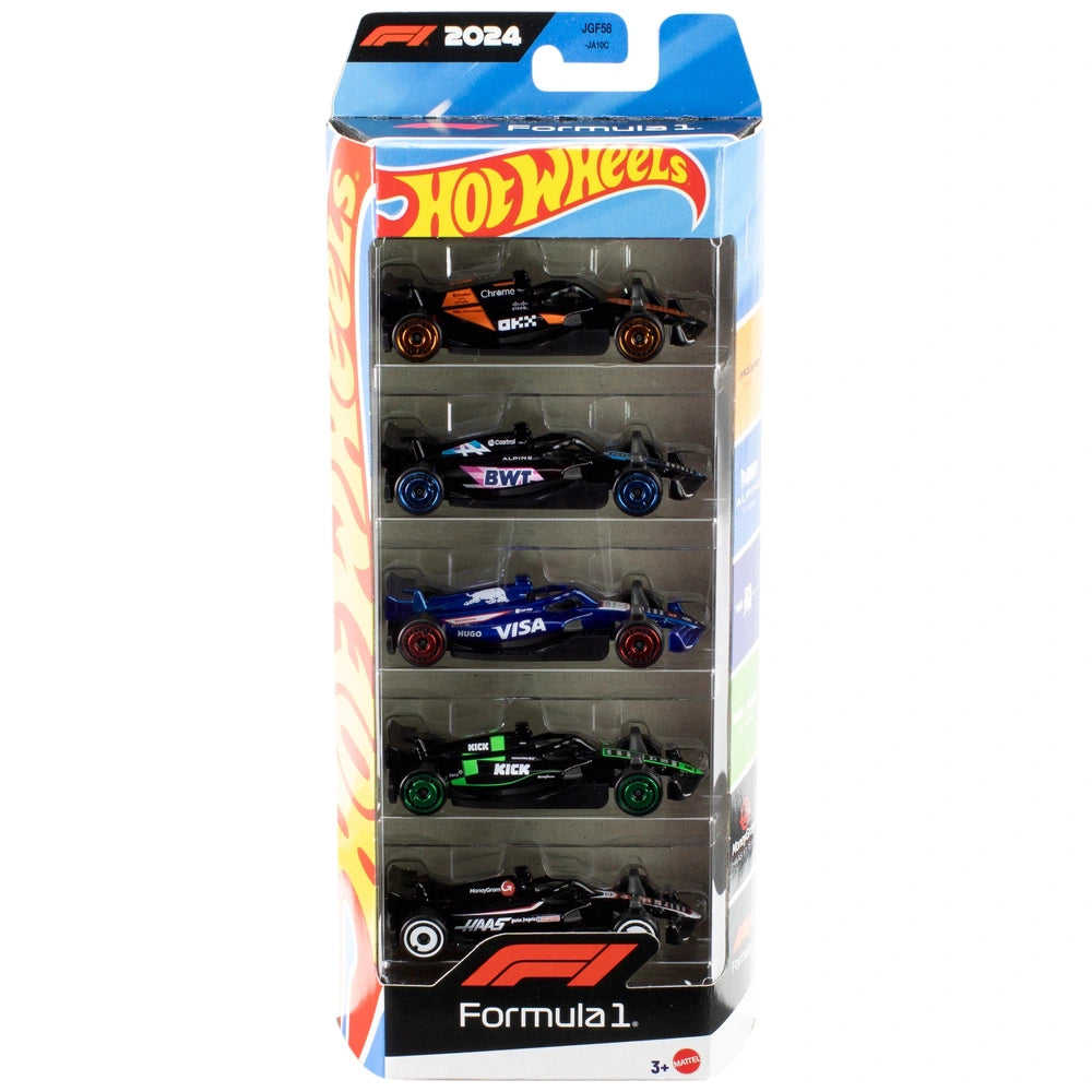 Formula 1 2024 Race Team Die-Cast Cars 5 Pack Hot Wheels