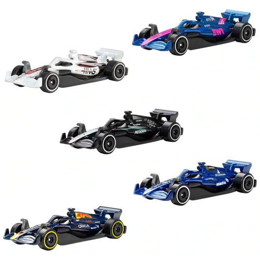 Formula 1 2025 Race Team Die-Cast Cars 5 Pack Hot Wheels