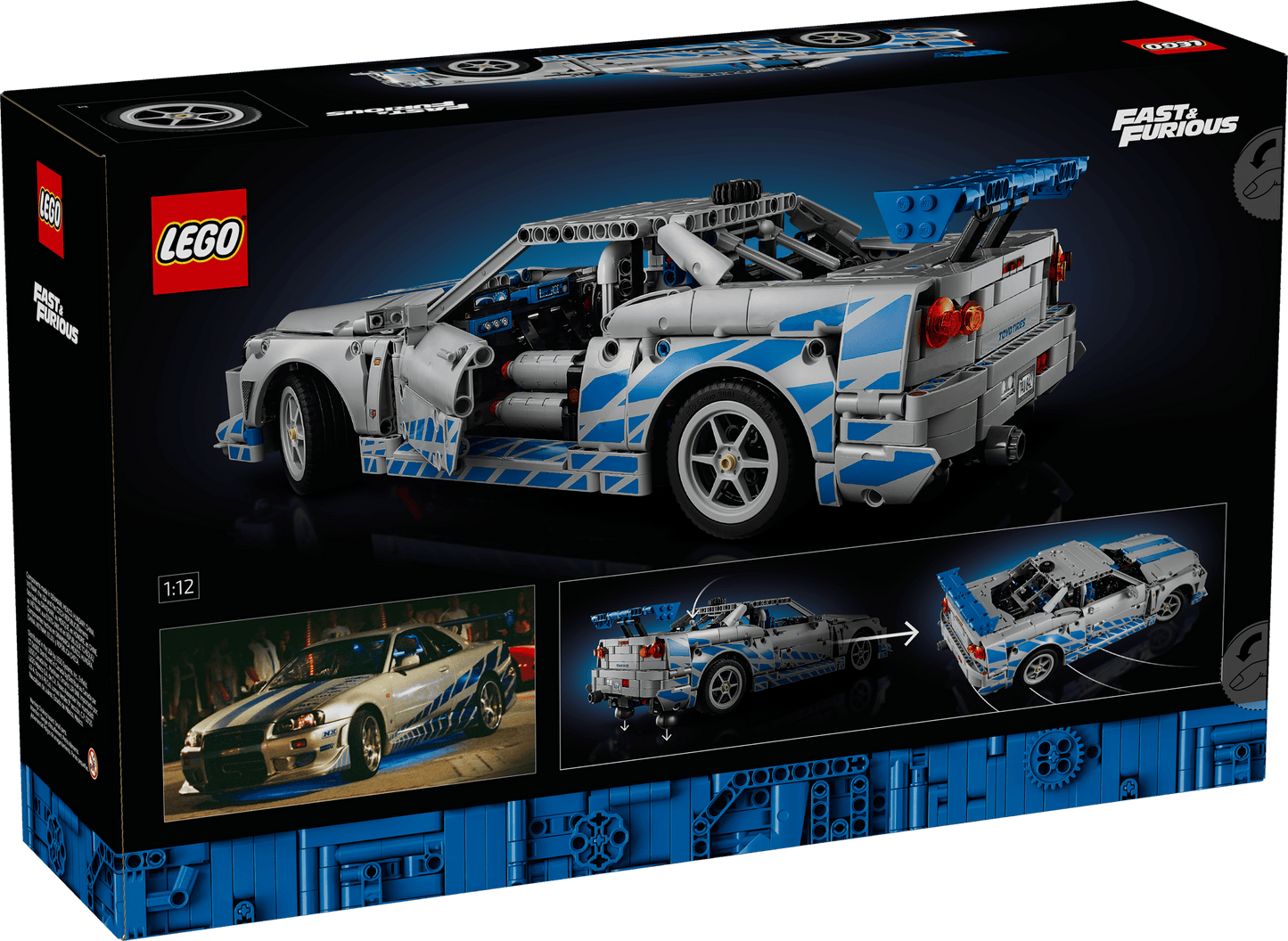 2 Fast 2 Furious Nissan Skyline GT-R (R34) LEGO TECHNIC