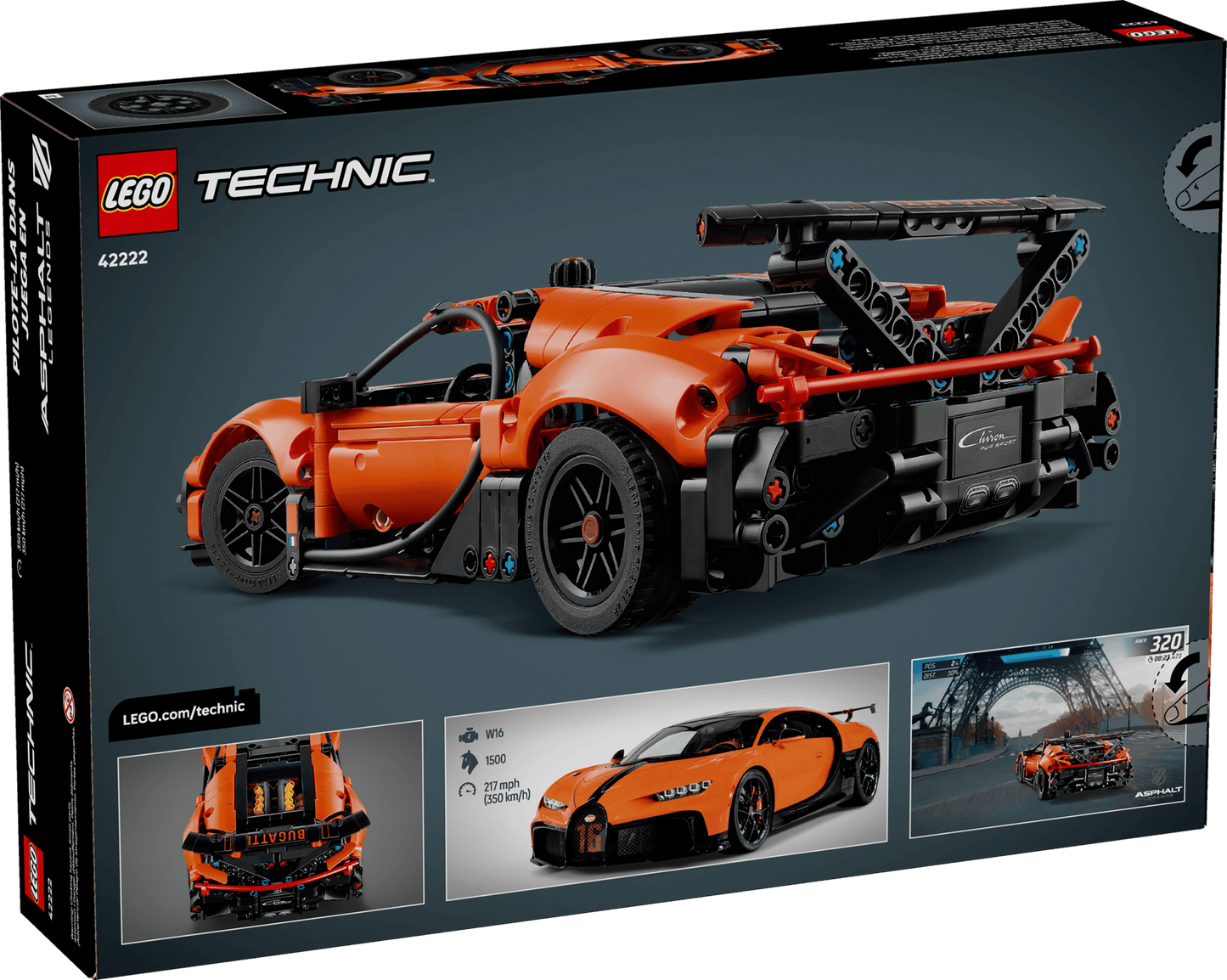 LEGO TECHNIC Bugatti Chiron Pur Sport Hypercar #42222