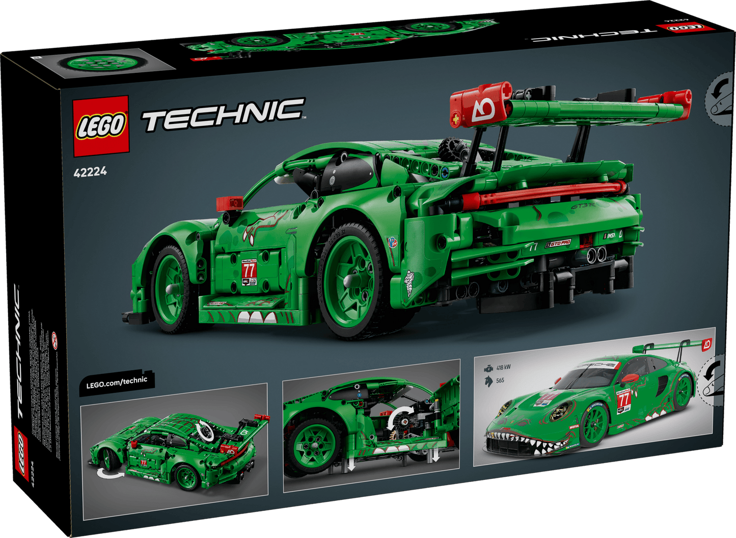 LEGO TECHNIC Porsche 911 GT3 R REXY AO Racing Car #42224