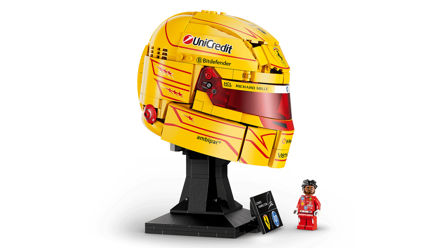 LEGO Editions Scuderia Ferrari HP Lewis Hamilton Helmet 43022