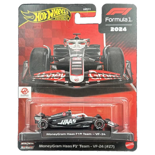Hot Wheels Premium 2024 MoneyGram Haas Formula 1® #27