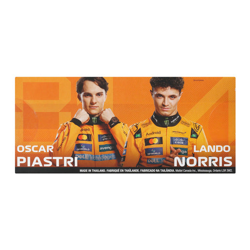 Hot Wheels Premium McLaren Formula 1® 2025 Team of Piastri And Norris 2 Pack Car #81 and #4