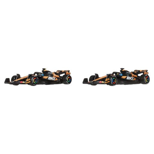 Hot Wheels Premium McLaren Formula 1® 2025 Team of Piastri And Norris 2 Pack Car #81 and #4