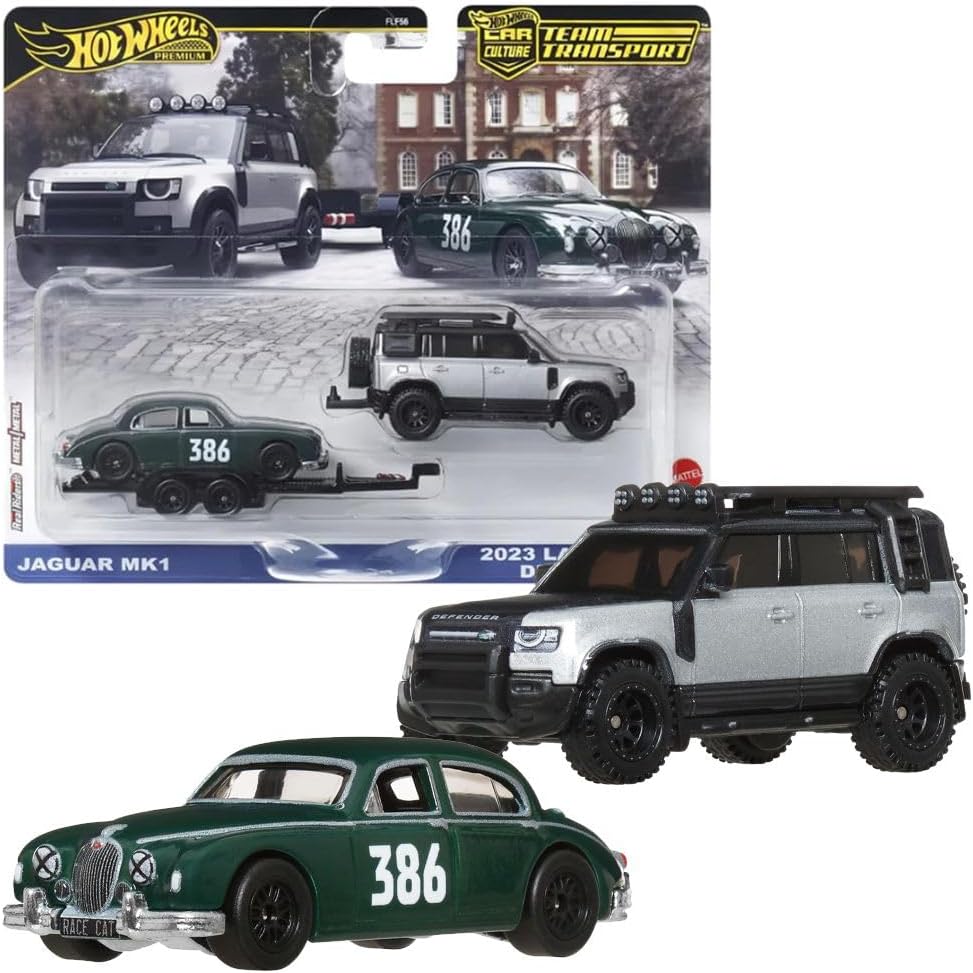 Hot Wheels Premium Team Transport 2023 Land Rover Defender 110