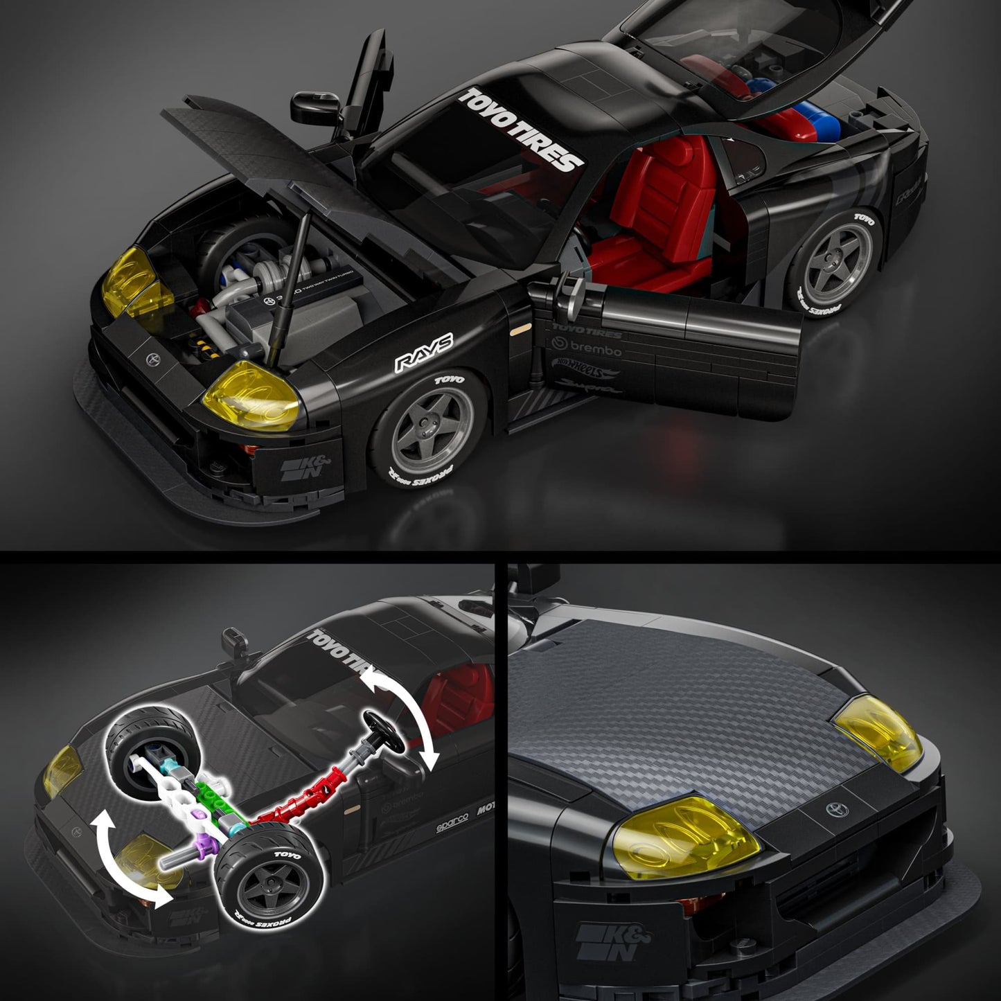 Mattel Brick Shop Hot Wheels ’94 Toyota Supra MKIV Building Set
