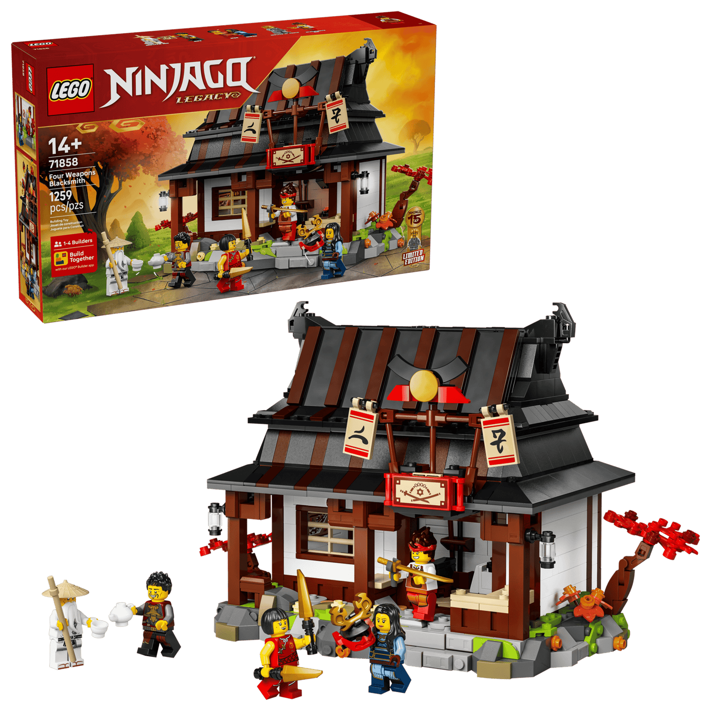 LEGO NINJAGO Four Weapons Blacksmith 15th Anniversary #71858
