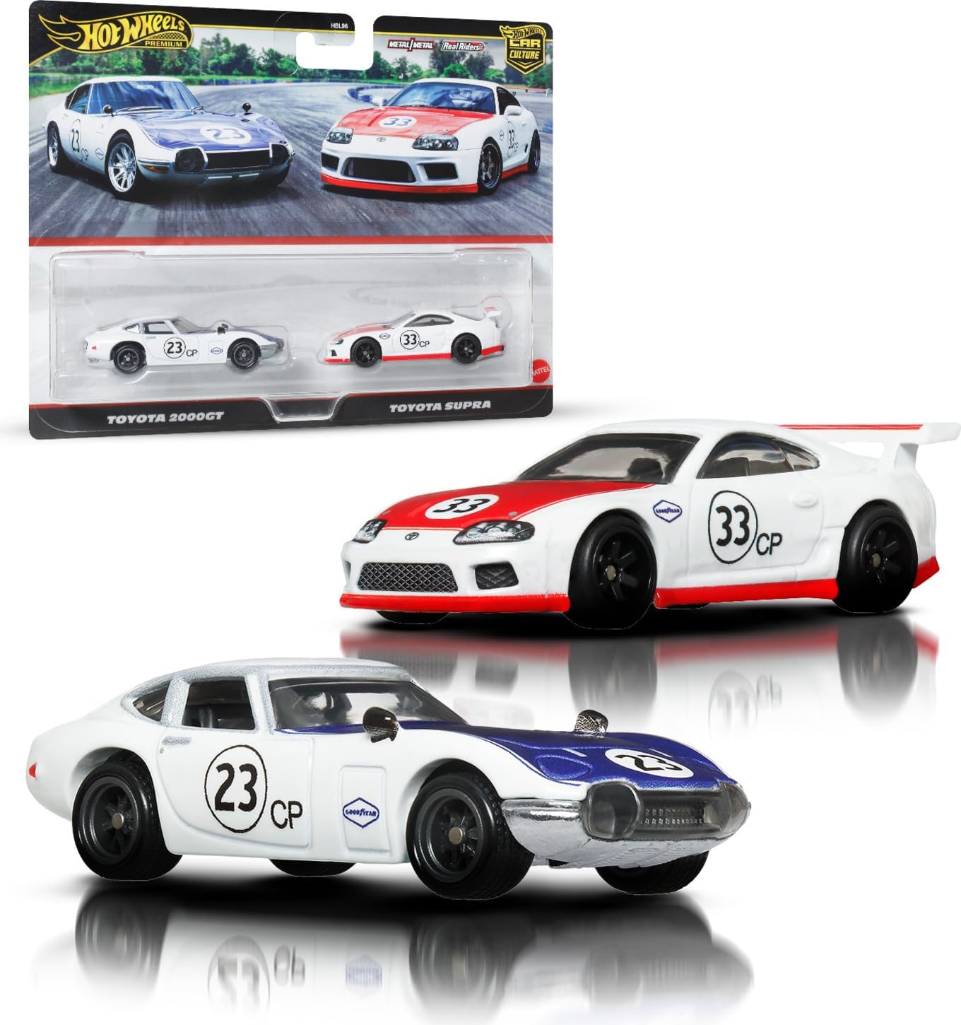 Hot Wheels Premium Car Culture 2-Pack Toyota 2000GT & Toyota Supra