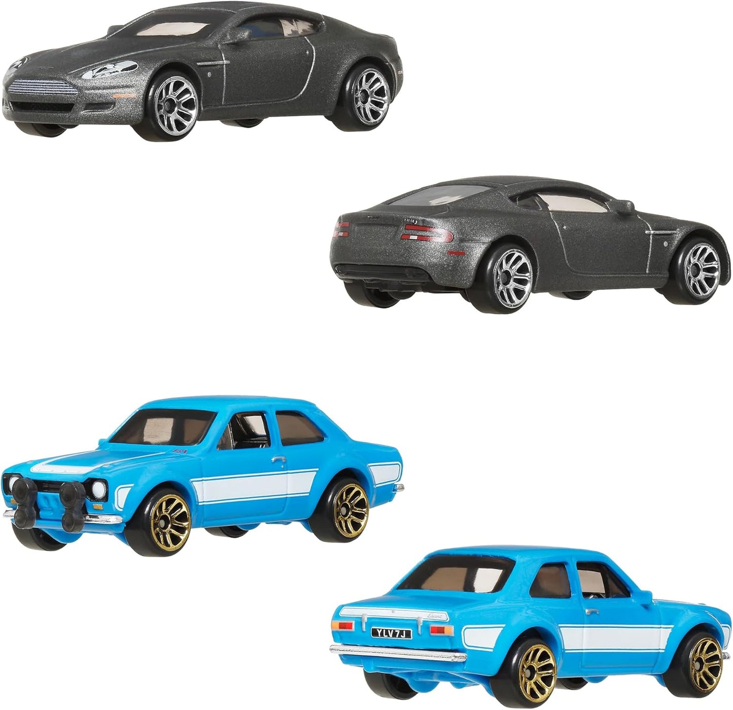 Hot Wheels Fast & Furious Silver Series 10 Car Set Die-cast Collection