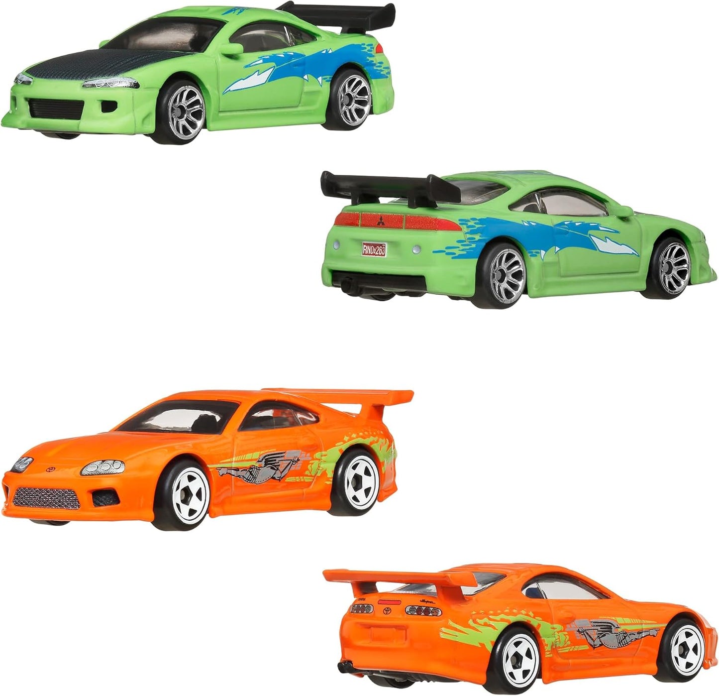 Hot Wheels Fast & Furious Silver Series 10 Car Set Die-cast Collection