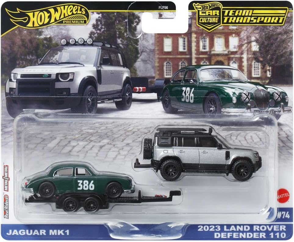 Hot Wheels Premium Team Transport 2023 Land Rover Defender 110