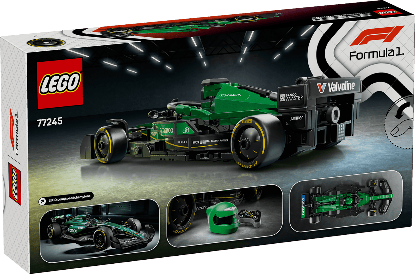 Aston Martin Aramco F1 AMR24 Race Car LEGO Speed Champions
