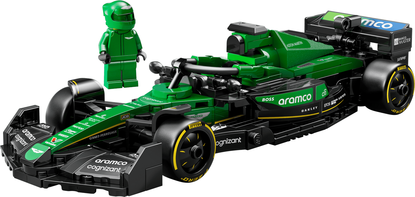 Aston Martin Aramco F1 AMR24 Race Car LEGO Speed Champions