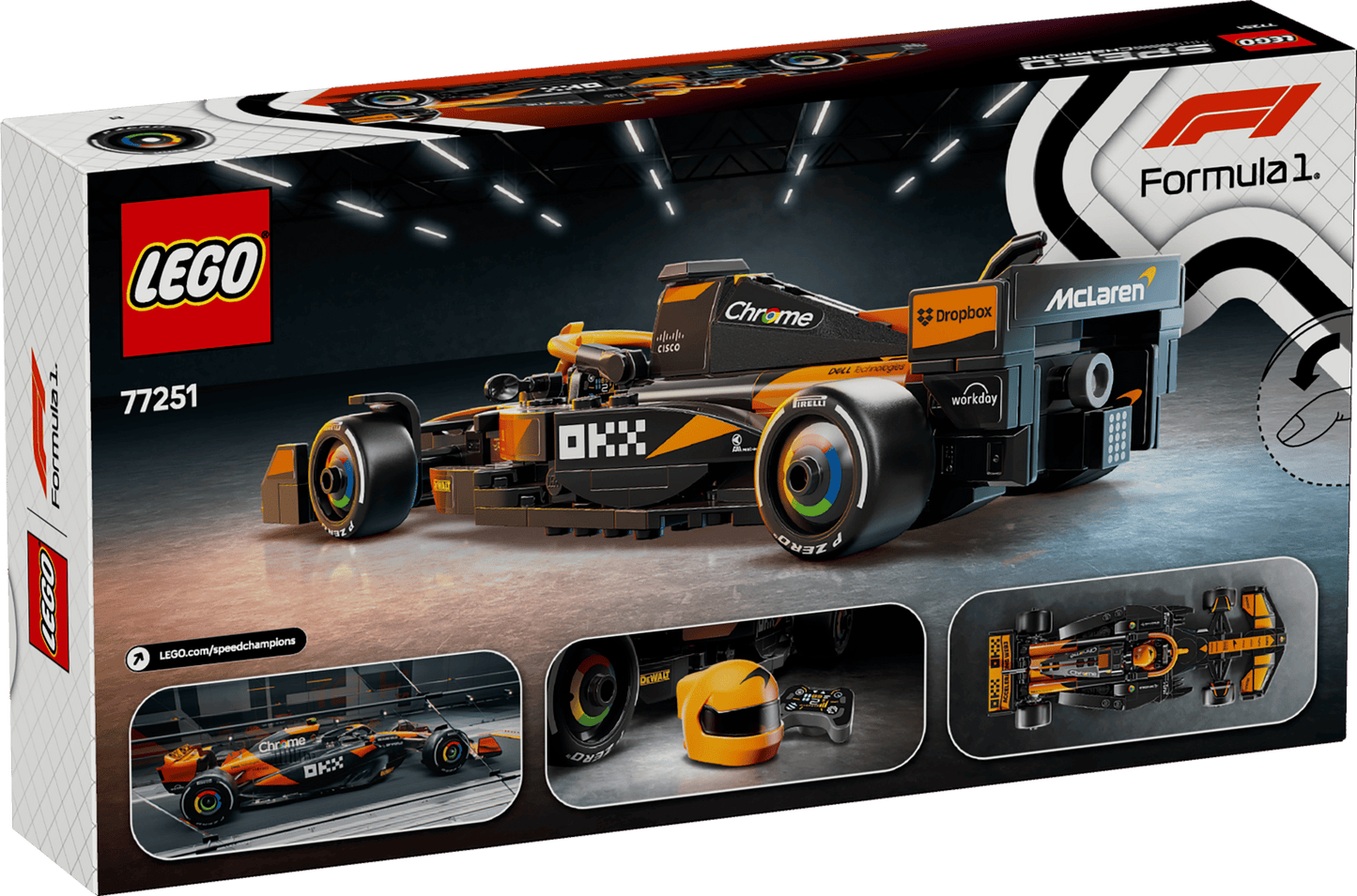 McLaren F1 Team MCL38 Race Car LEGO Speed Champions
