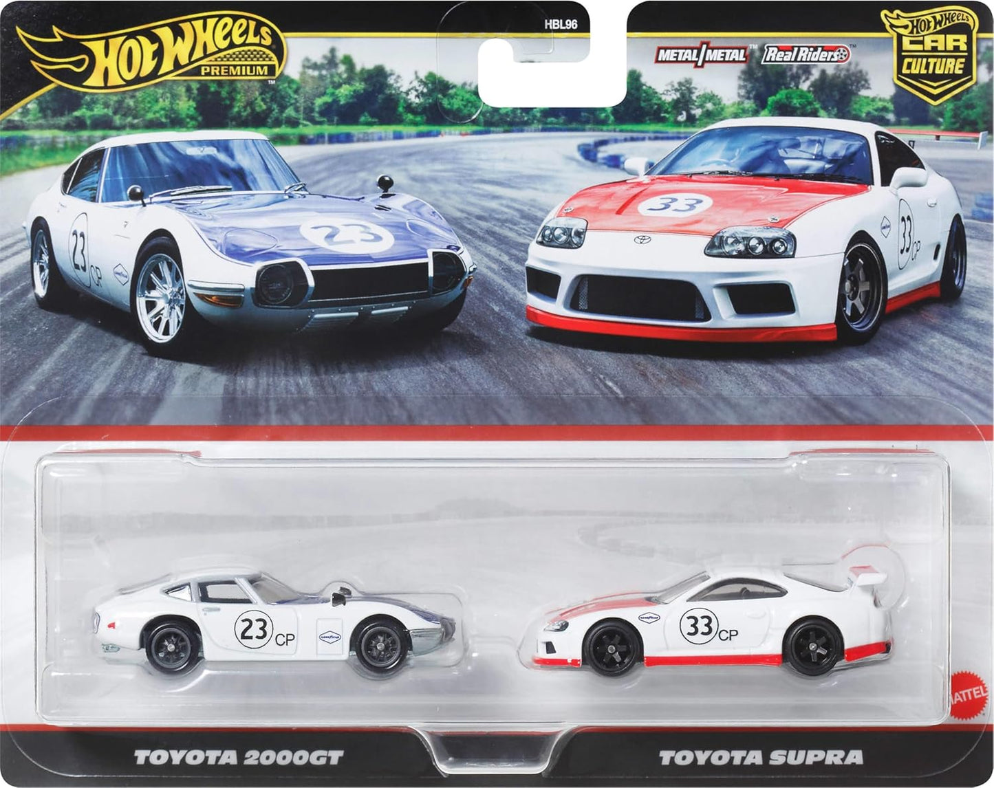 Hot Wheels Premium Car Culture 2-Pack Toyota 2000GT & Toyota Supra