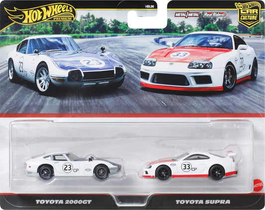 Hot Wheels Premium Car Culture 2-Pack Toyota 2000GT & Toyota Supra