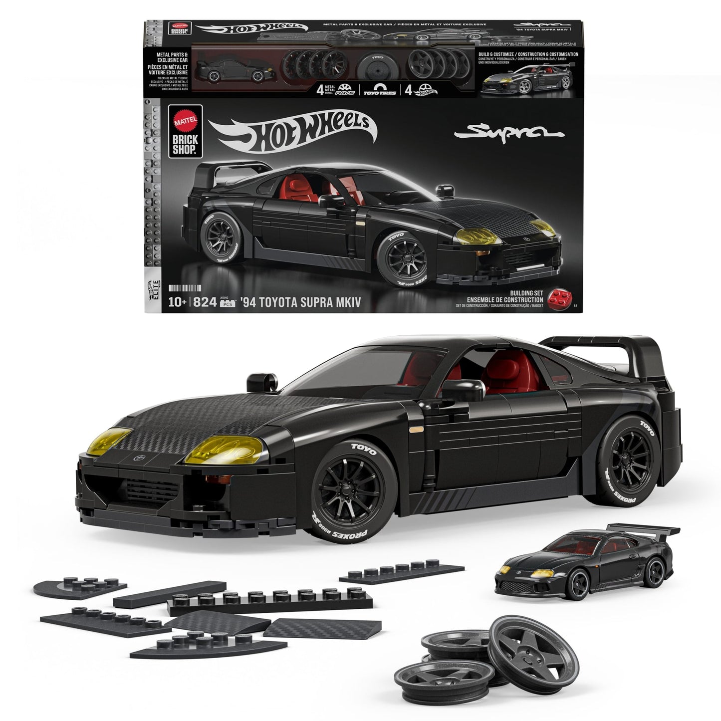 Mattel Brick Shop Hot Wheels ’94 Toyota Supra MKIV Building Set