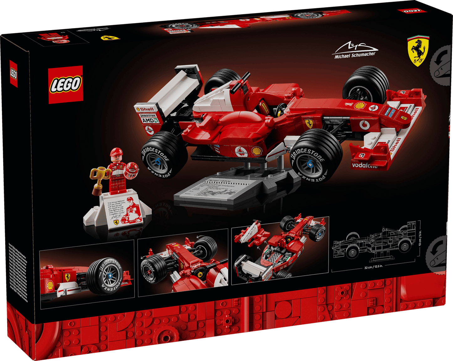 LEGO Icons F1 Ferrari F2004 & Michael Schumacher Set