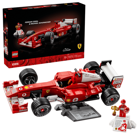 LEGO Icons F1 Ferrari F2004 & Michael Schumacher Set