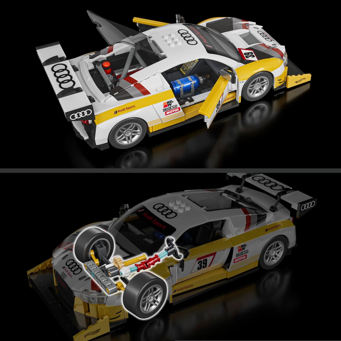 Mattel Brick Shop Hot Wheels ‘15 Audi R8 LMS Building Set