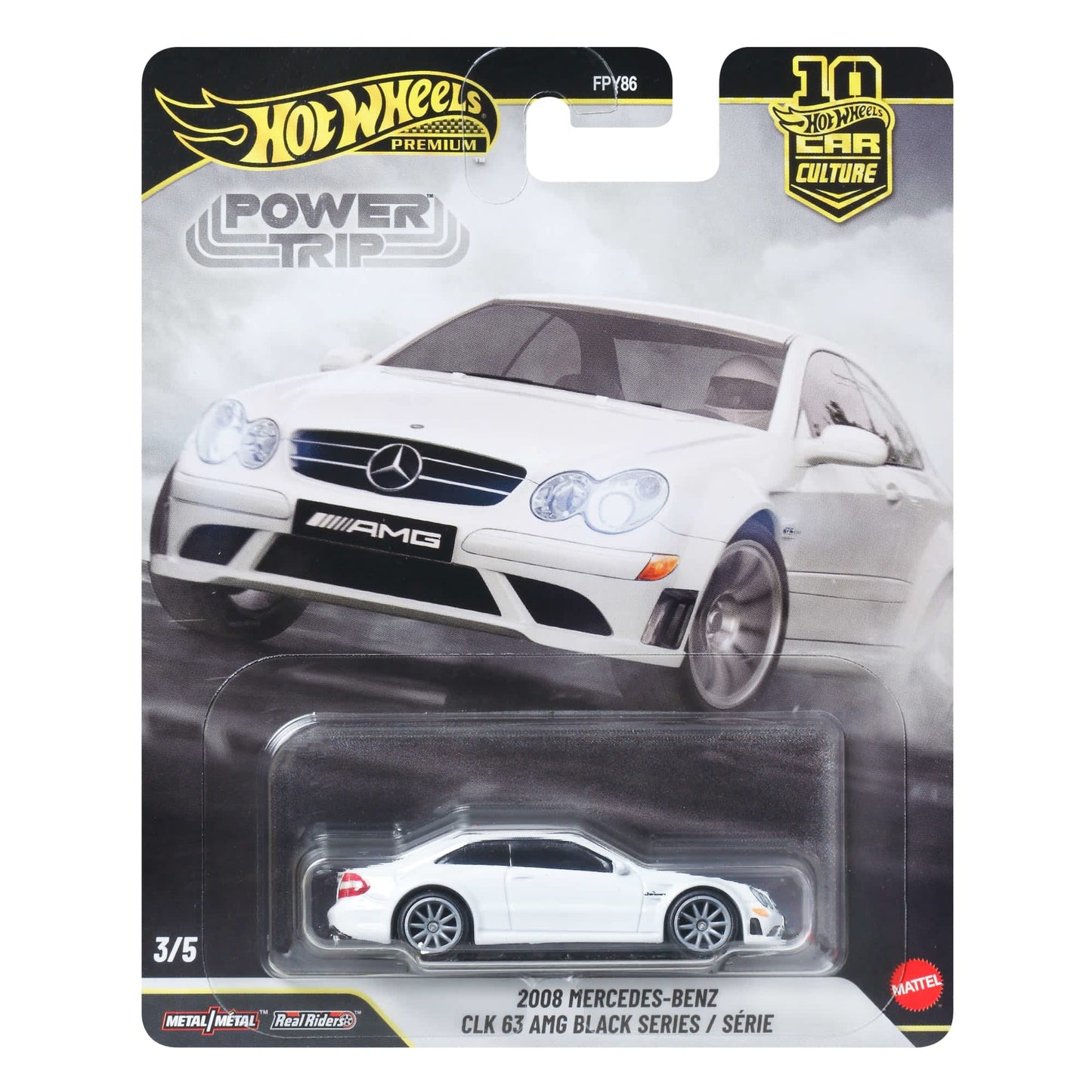 Hot Wheels Premium Car Culture 2008 Mercedes-Benz CLK 63 AMG Black Series