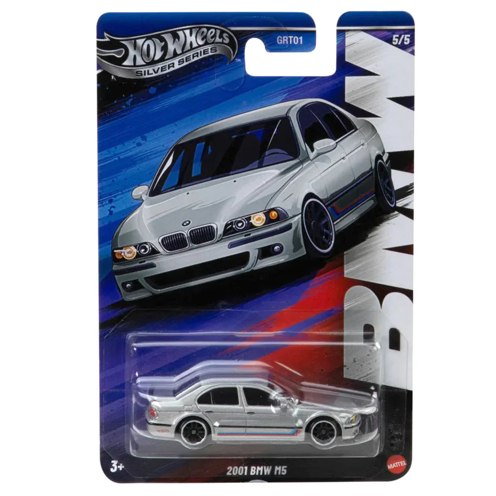 Hot Wheels BMW Series Car Set 2025 Silver Series ( 5 Cars )