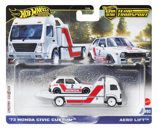 Hot Wheels Premium Team Transport 73 Honda Civic Custom