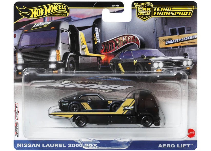 Hot Wheels Premium Team Transport NISSAN LAUREL 2000 SGX / AERO LIFT LEGENDS TOUR