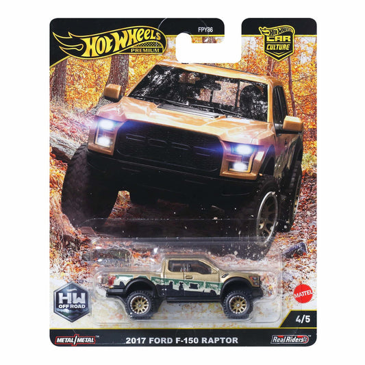 Hot Wheels Premium Car Off Road 17 Ford F150 Raptor