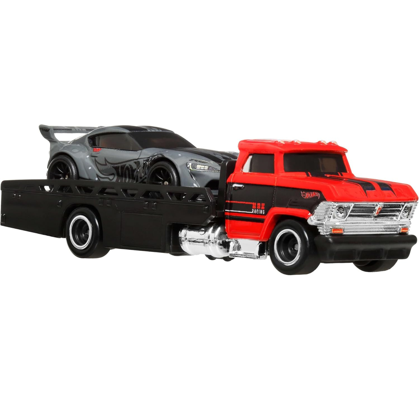 Hot Wheels Premium Horizon Hauler Team Transporter Toyota GR Supra, Datsun 240Z, Porsche 934.5